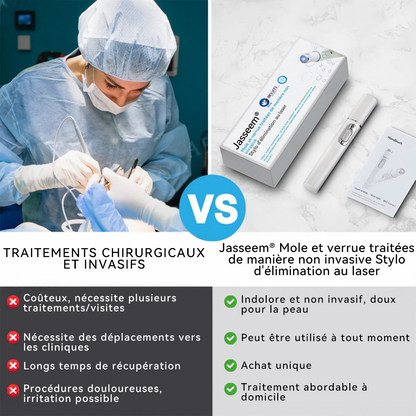 𝐉𝐚𝐬𝐬𝐞𝐞𝐦® Stylo Laser de Qualité Médicale 🎉 (utilise la technologie laser au CO₂ – efficace pour éliminer les grains de beauté, les verrues, les acrochordons, les taches pigmentaires et autres imperfections)🏆